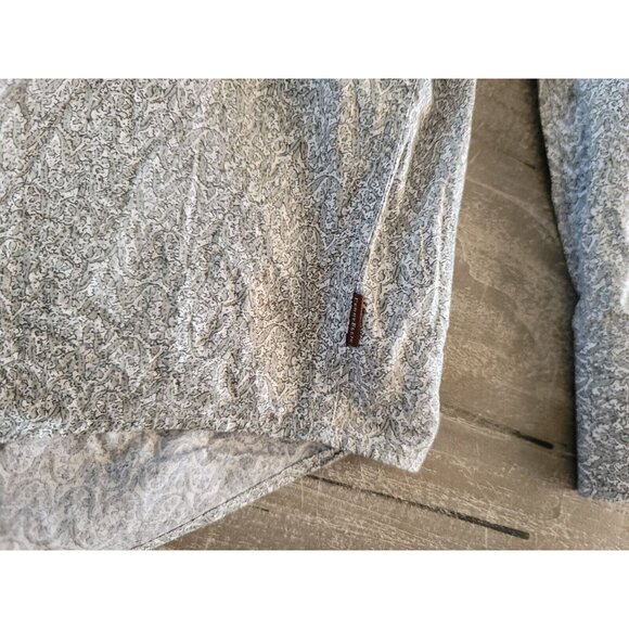 Perry Ellis Men's Long Sleeve Dress Shirt Gray & White Button Up Size XXL - Picture 3 of 8